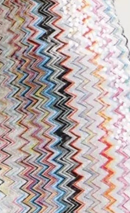 Zigzag One Shoulder Maxi Dress - Detailed View