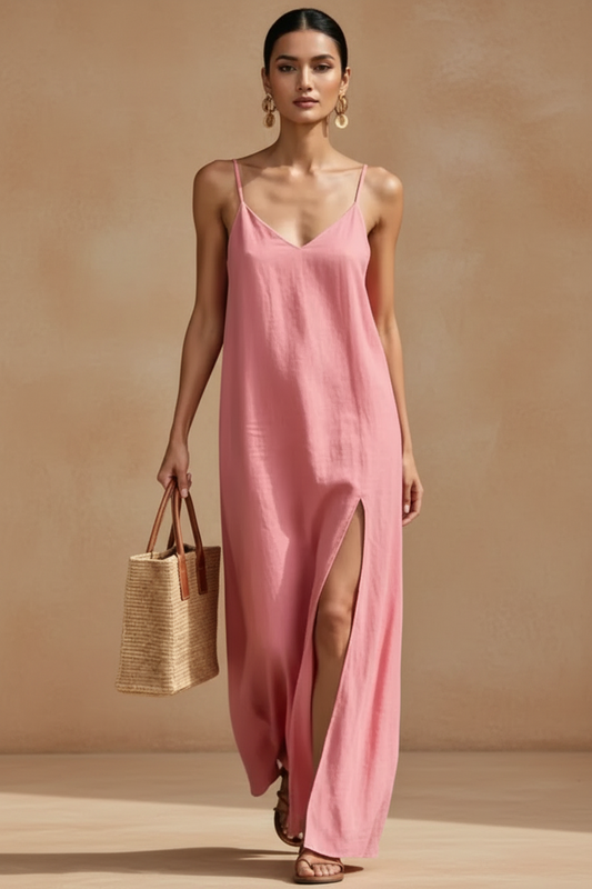 Side Slit Cami Maxi Dress